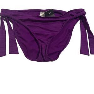 Mossimo Bathing Suit Bikini Bottoms Medium Purple Medium NWT